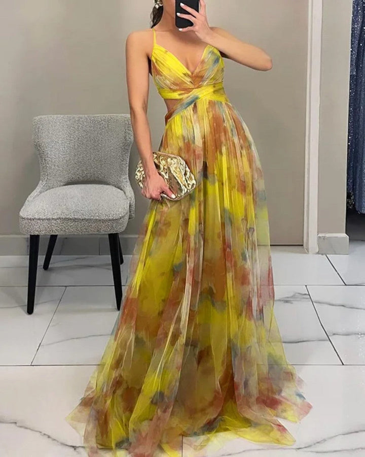 Gisella | Charming Long Dress with Floral Print