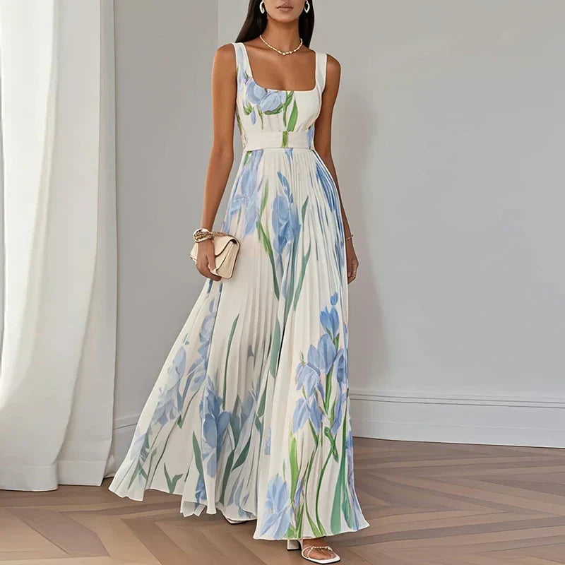 Lucía | Floral A-line Maxi Dress