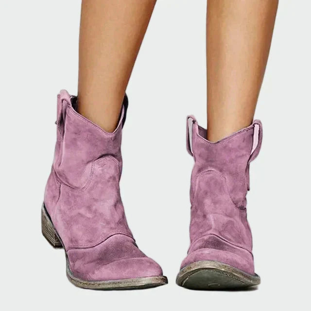Retro Ankle Cowboy Boots