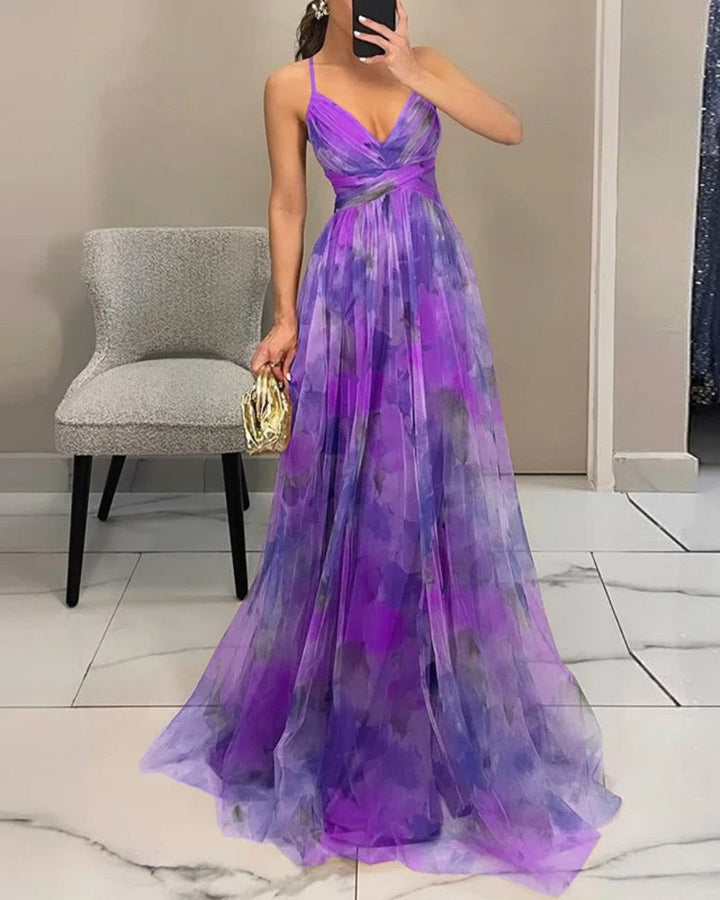 Gisella | Charming Long Dress with Floral Print