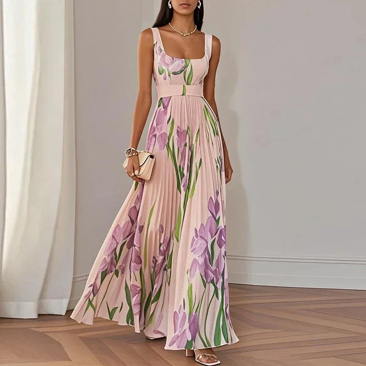 Lucía | Floral A-line Maxi Dress