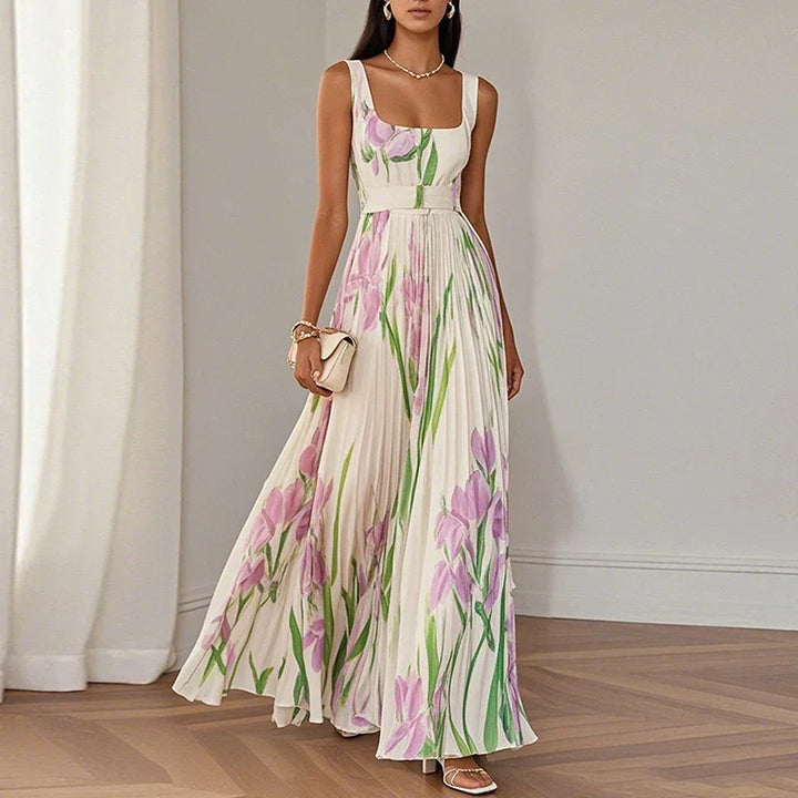 Lucía | Floral A-line Maxi Dress
