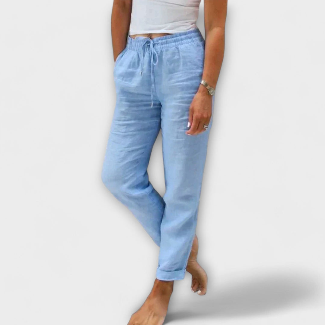 Stacy - Light Linen Trousers