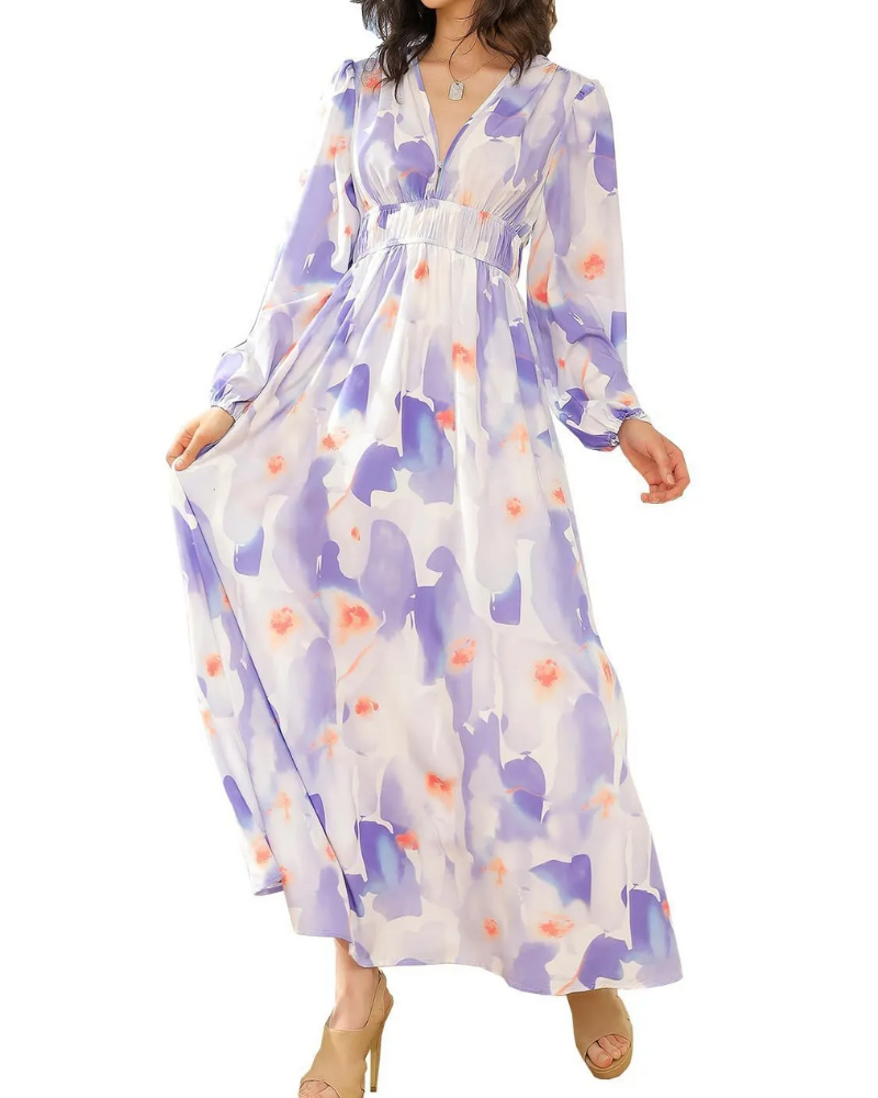 Celine | Women's dress with floral pattern