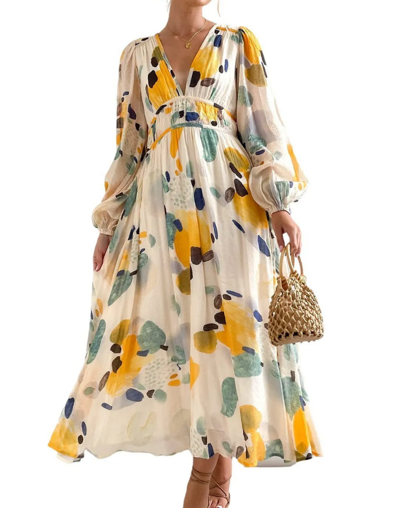 Celine | Women's dress with floral pattern
