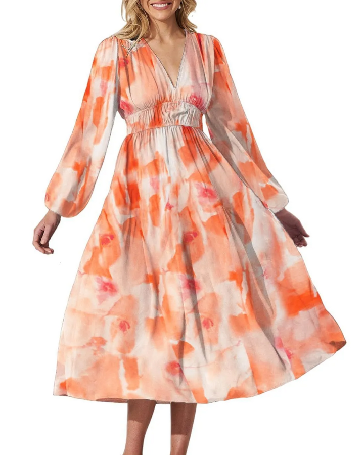 Celine | Women's dress with floral pattern