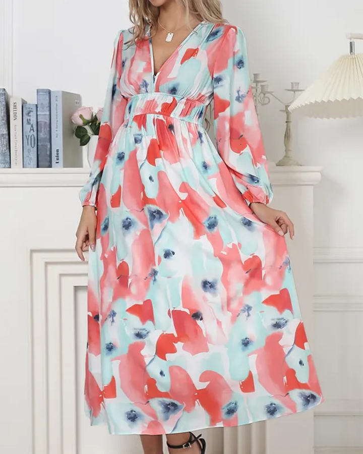 Celine | Women's dress with floral pattern
