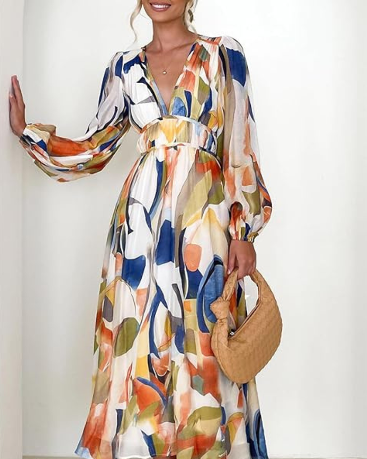 Celine | Women's dress with floral pattern