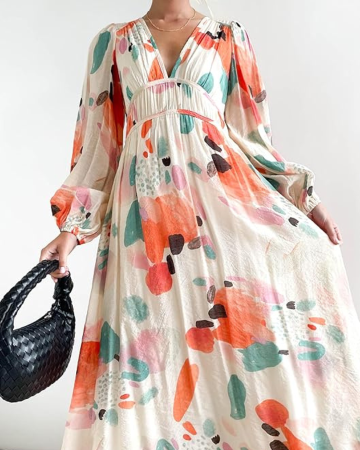 Celine | Women's dress with floral pattern