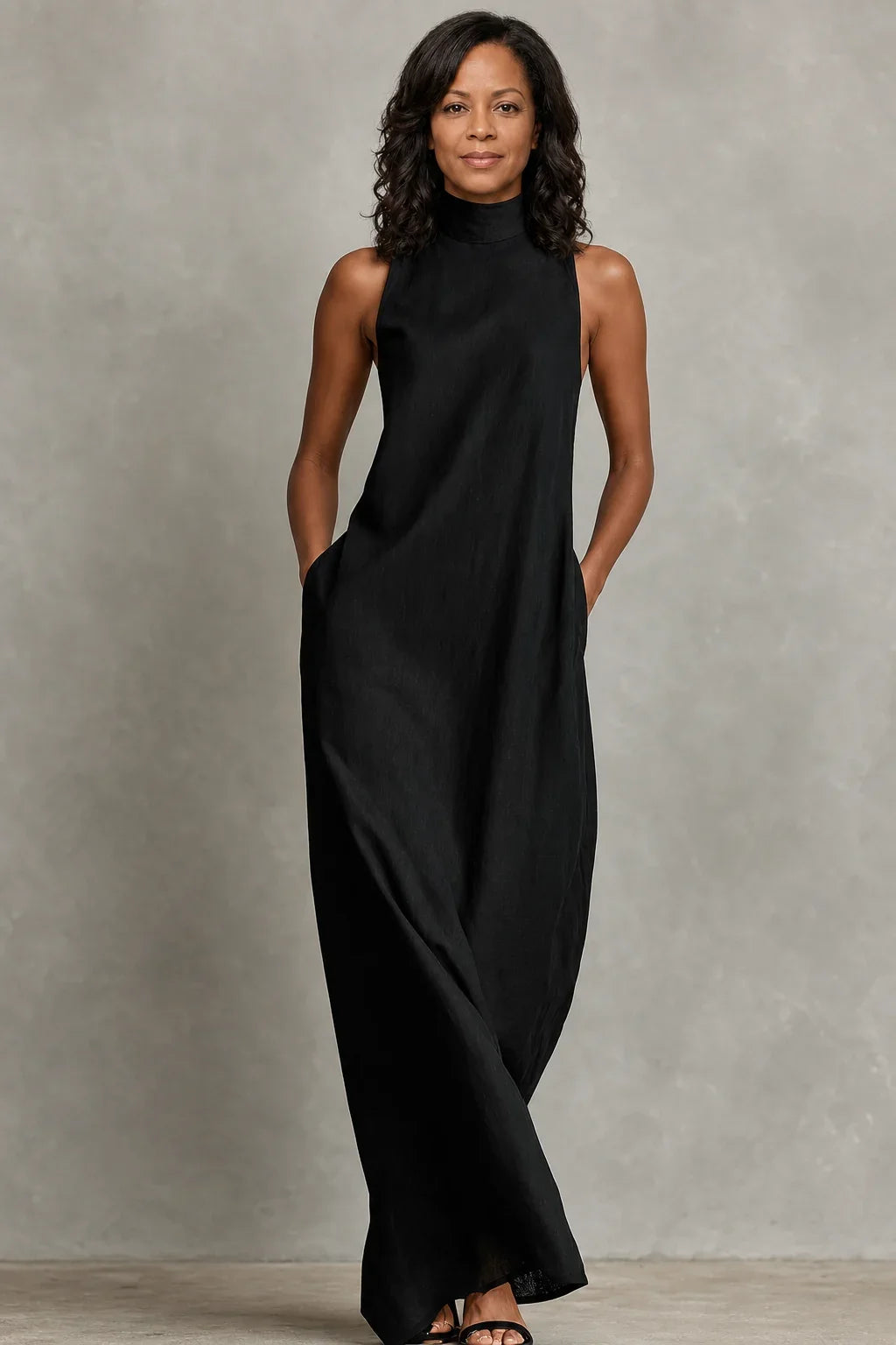 Edda | Soft Turtleneck Maxi Dress