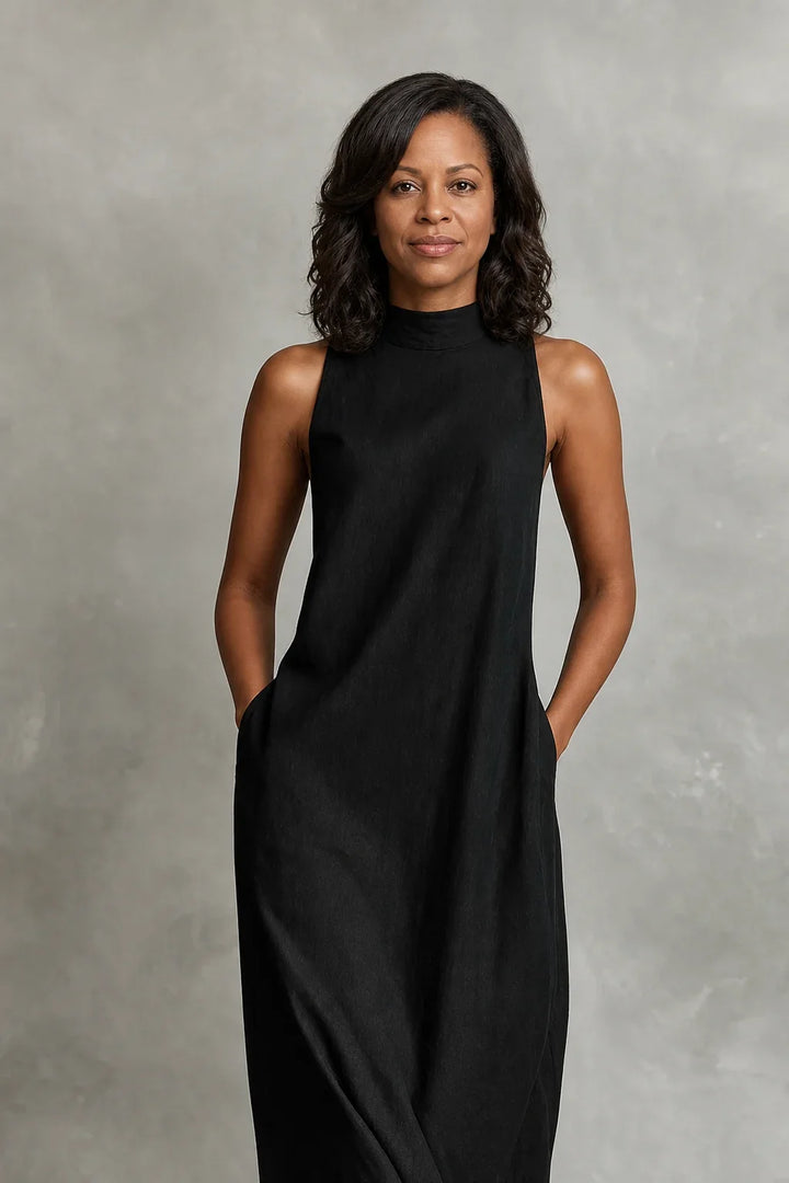 Edda | Soft Turtleneck Maxi Dress