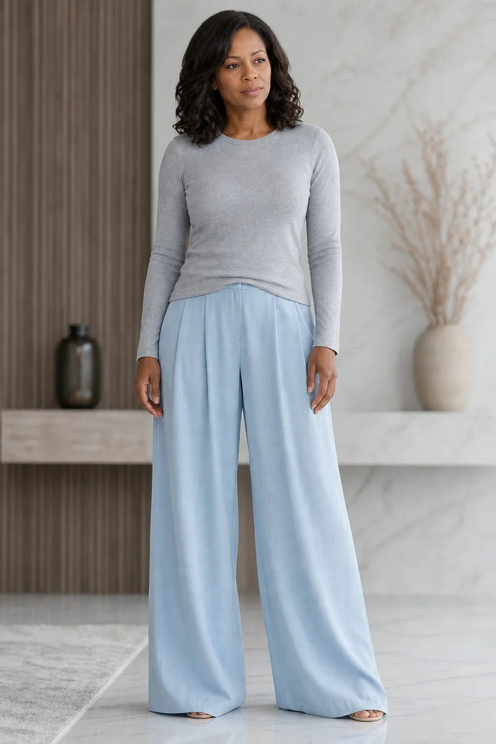 Maevra | V-Neck Wide-Leg Jumpsuit
