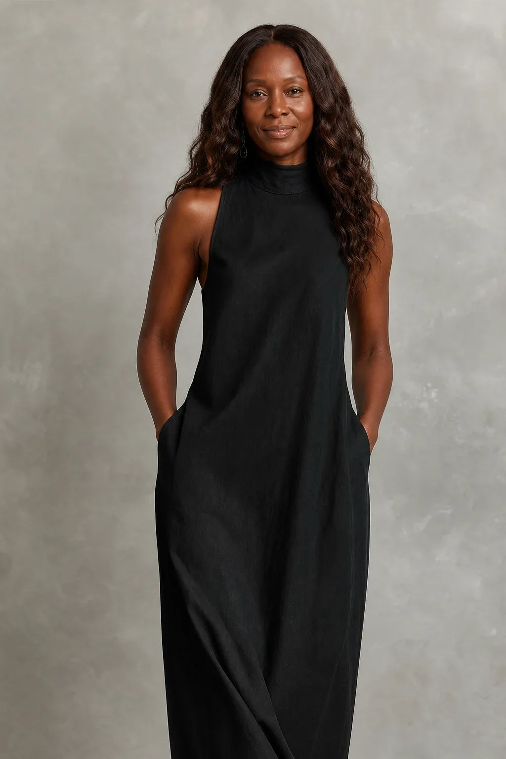 Nerina | Soft Turtleneck Maxi Dress