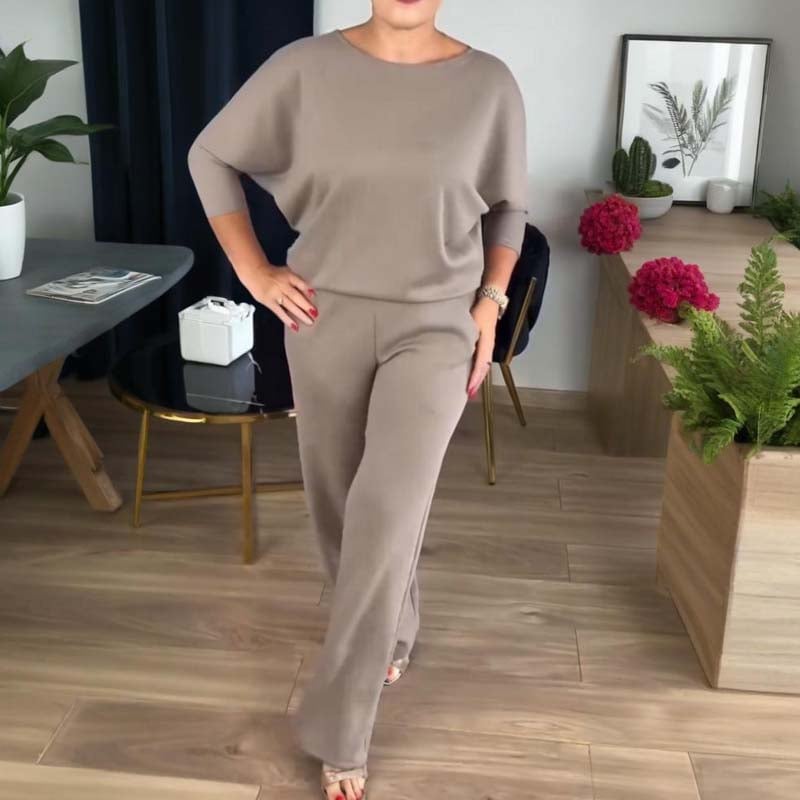 Alice - Elegant three piece set consisting of a long cardigan, a top and trousers