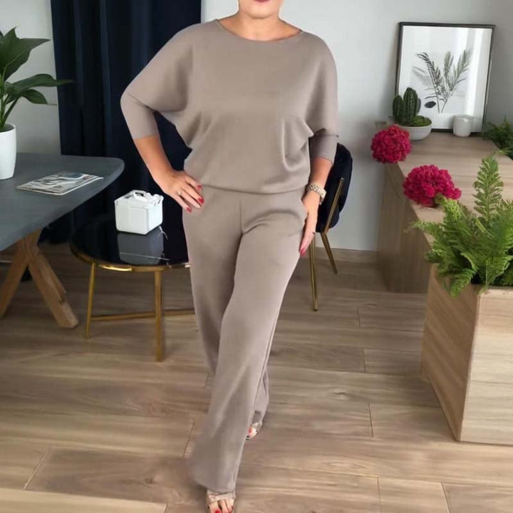 Alice - Elegant three piece set consisting of a long cardigan, a top and trousers