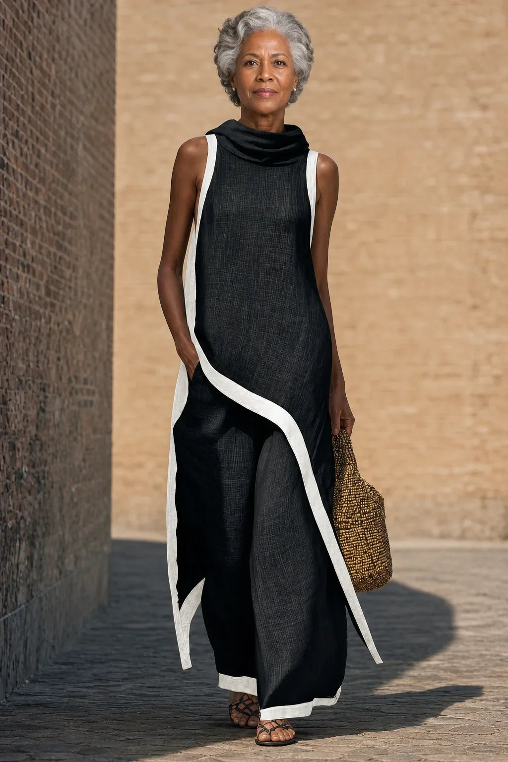 Leonora | Breathable Linen look Set