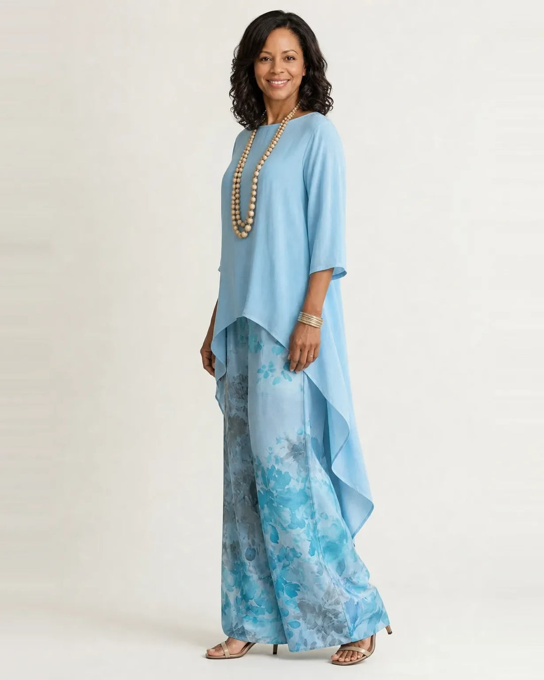 Cariola | Two-Piece Set with Asymmetric Tunic
