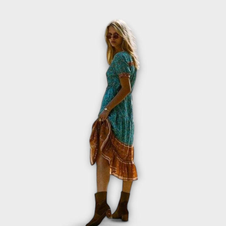 Ranya – Boho Midi Dress