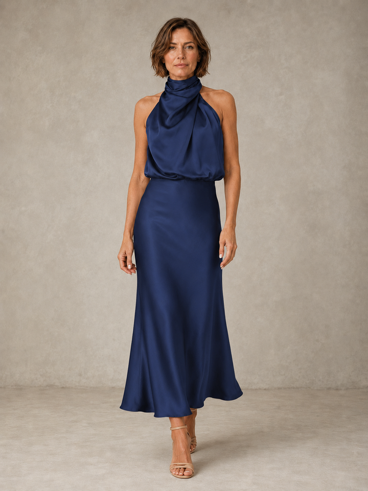 Harper | Halter Satin Evening