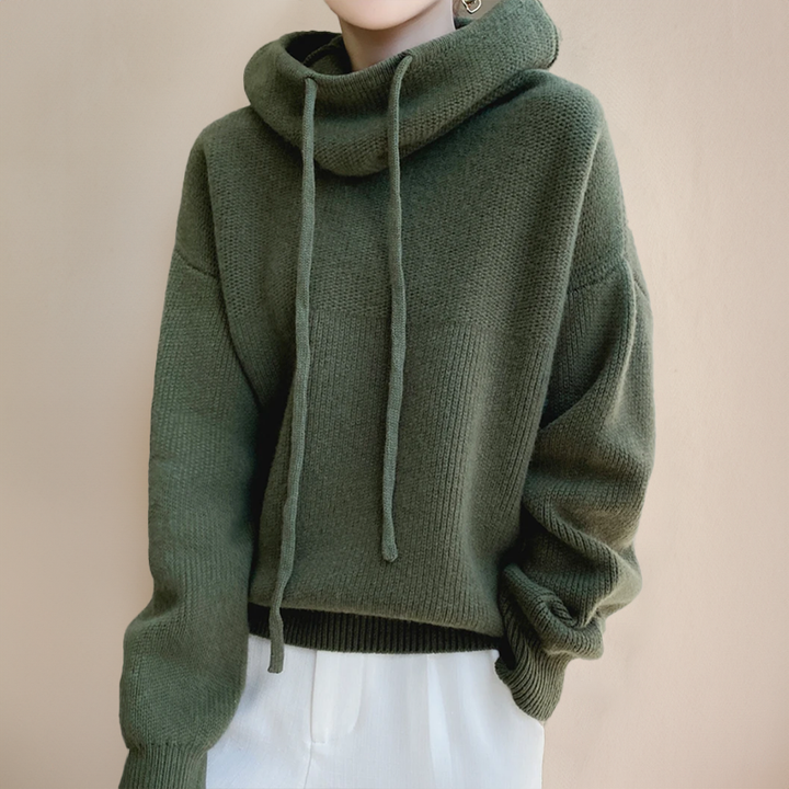 Cloe - Roll Neck Jumper in Fine Merino Wool