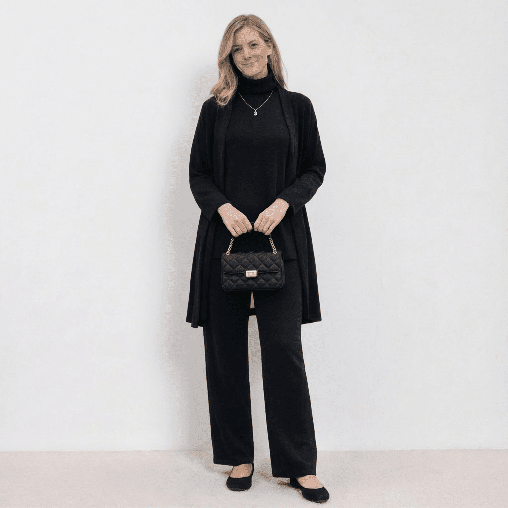 Sophie - Cardigan, Knit Top & Pants Set