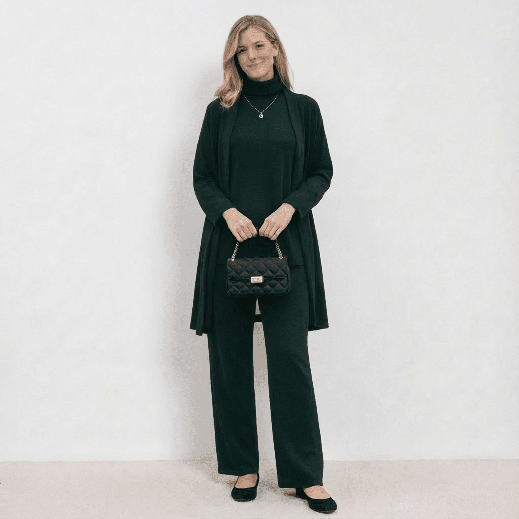 Sophie - Cardigan, Knit Top & Pants Set