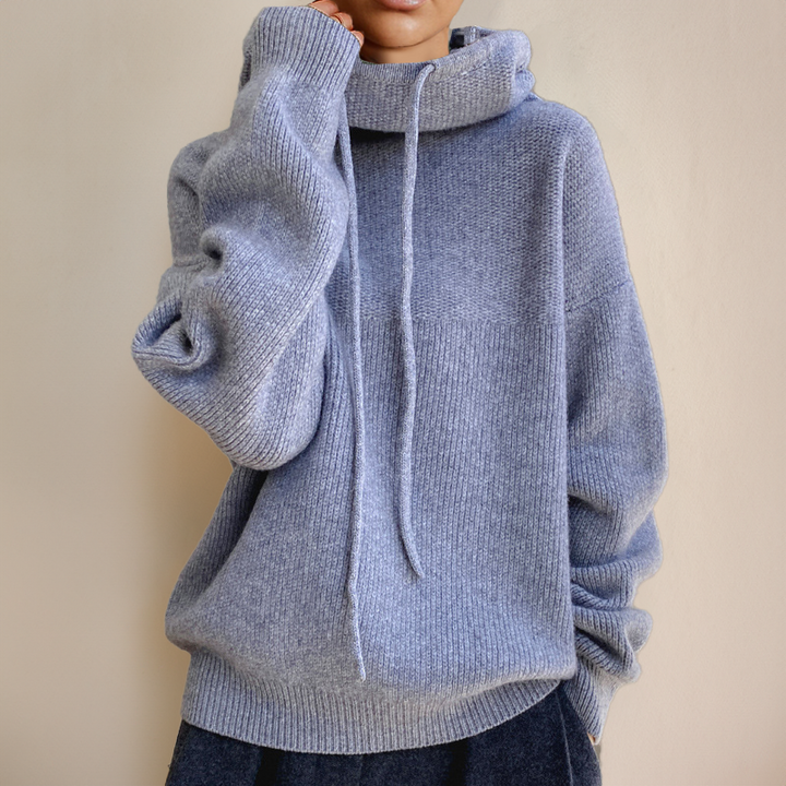 Cloe - Roll Neck Jumper in Fine Merino Wool