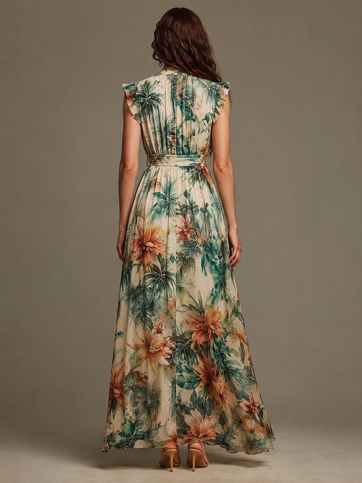 Grace | Painted Tropical Chiffon