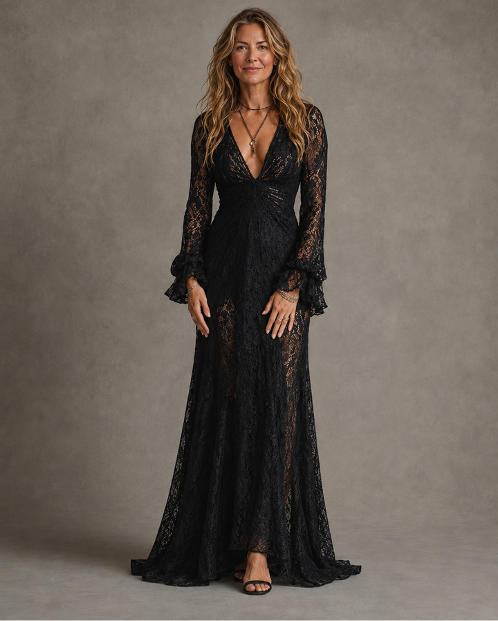 Charlotte | Plunging V-Neck Maxi