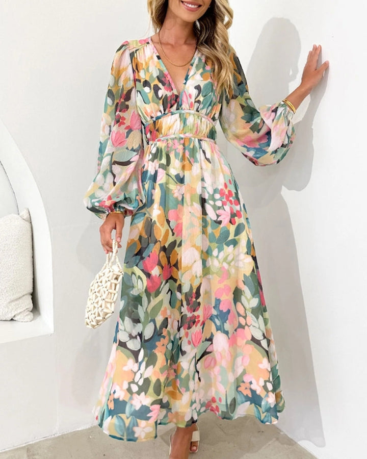 Celine | Women's dress with floral pattern
