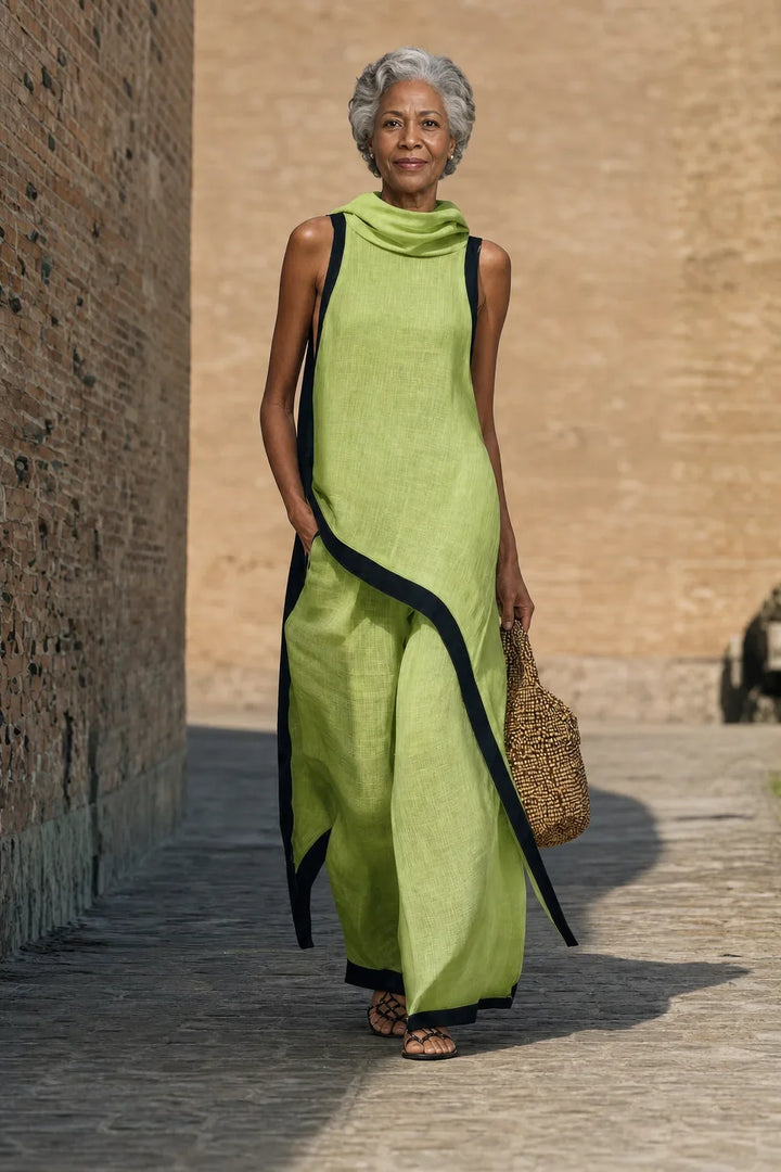 Leonora | Breathable Linen look Set