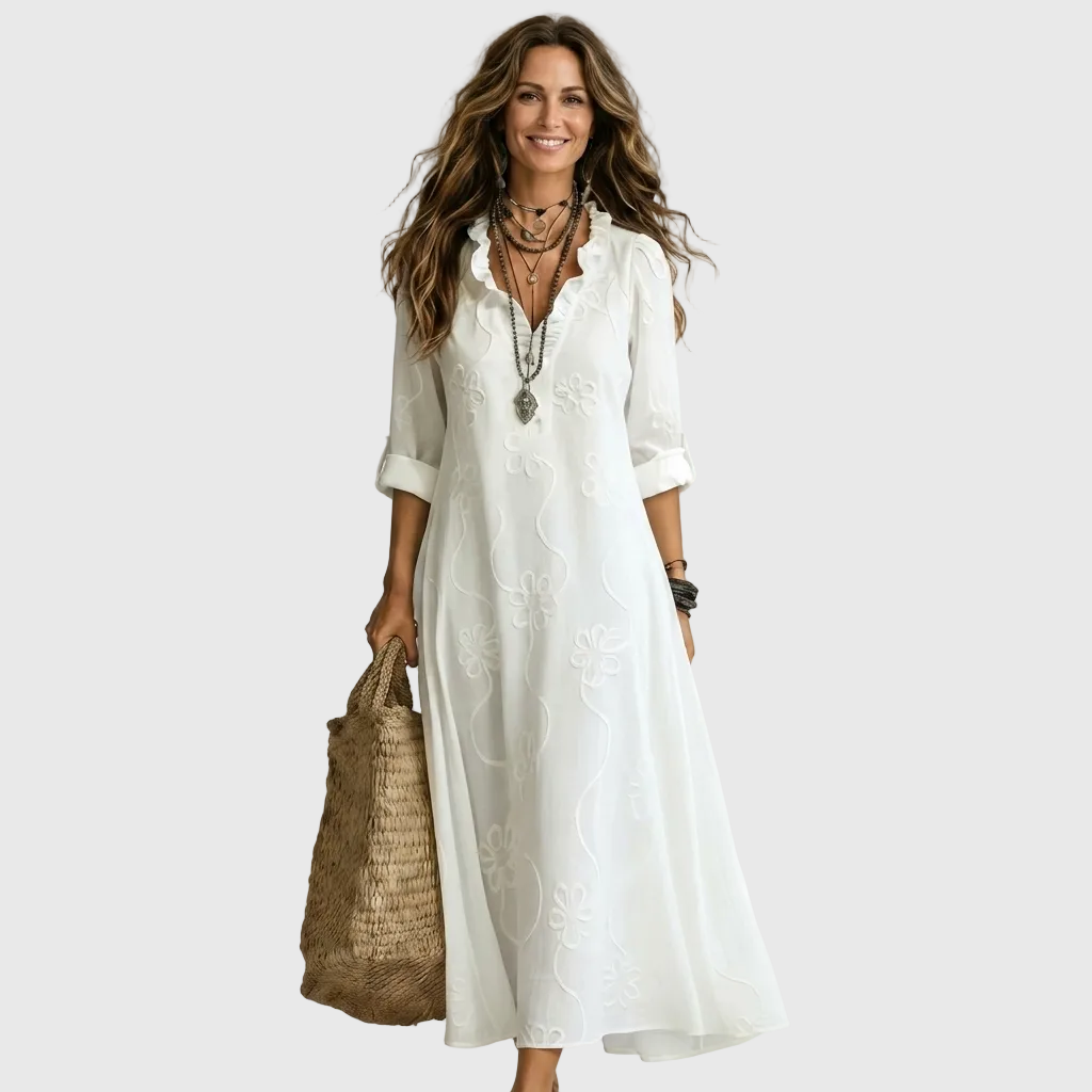 ELVENA™ | Relaxed Shirt Midi Dress