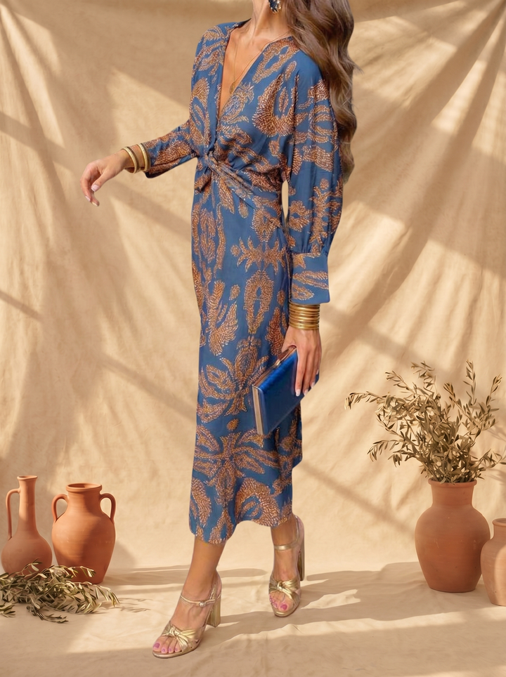 Celeste | Elegant Floral Midi Dress