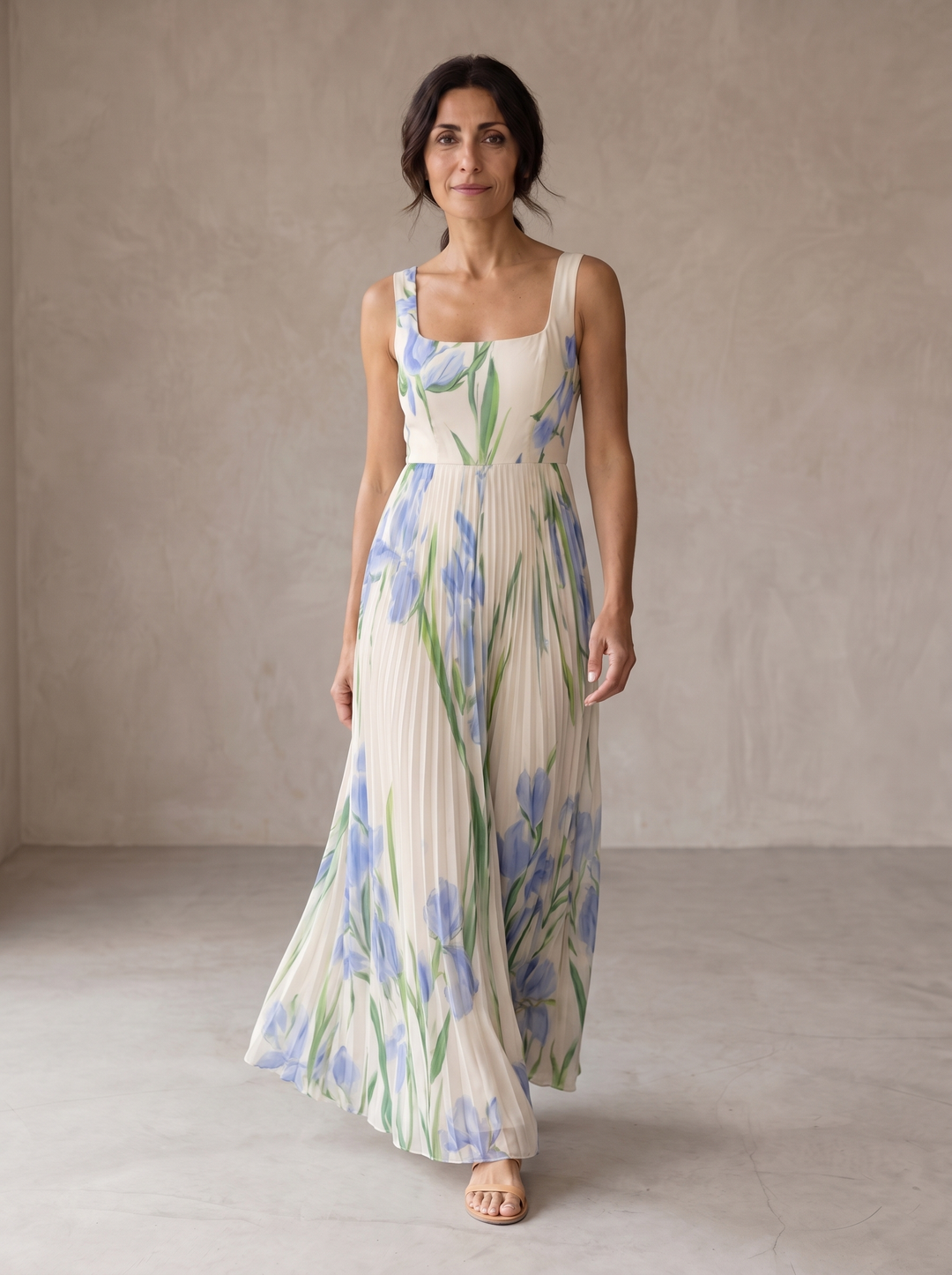 Lucía | Floral A-line Maxi Dress