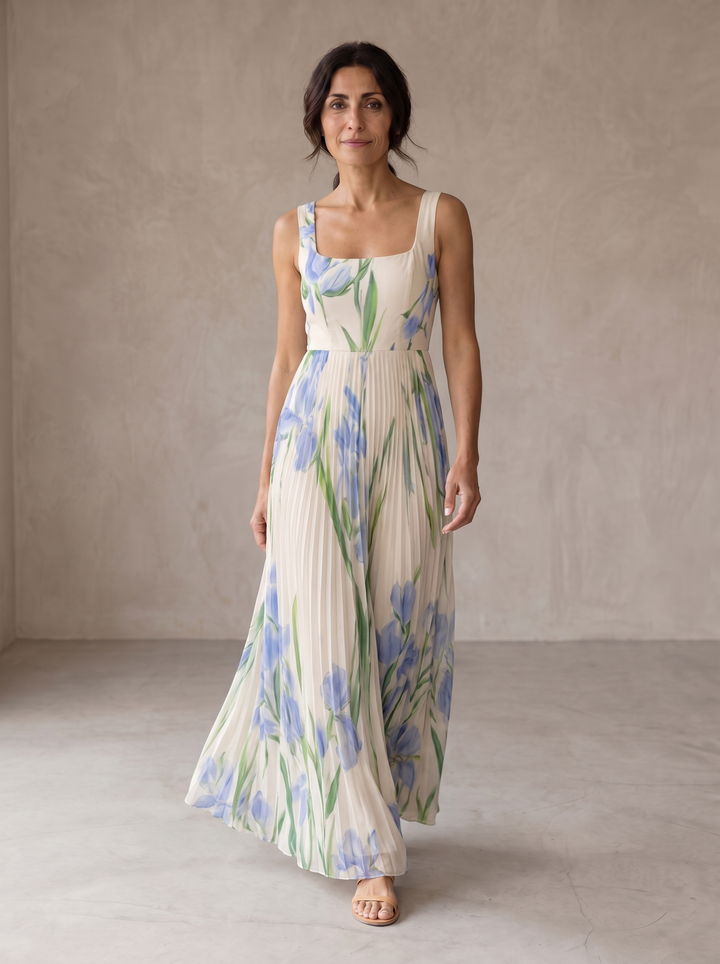 Lucía | Floral A-line Maxi Dress