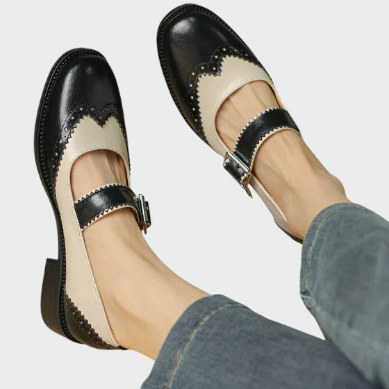 Olivia – Leather Mary Janes