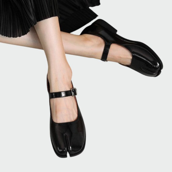Olivia - Split-Toe Buckle Mary Jane Shoes
