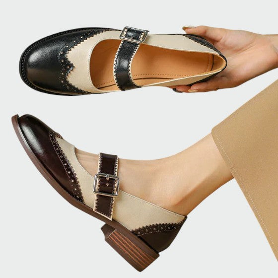 Olivia – Leather Mary Janes