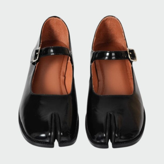 Olivia - Split-Toe Buckle Mary Jane Shoes