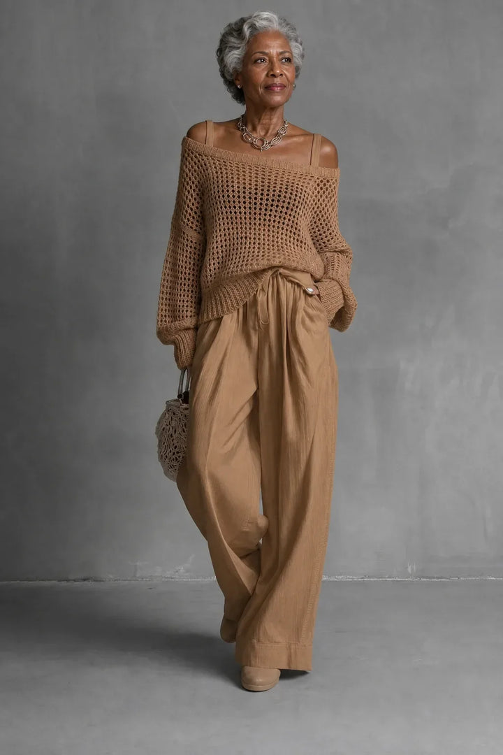 Claribel | Off-Shoulder Wide-Leg Set