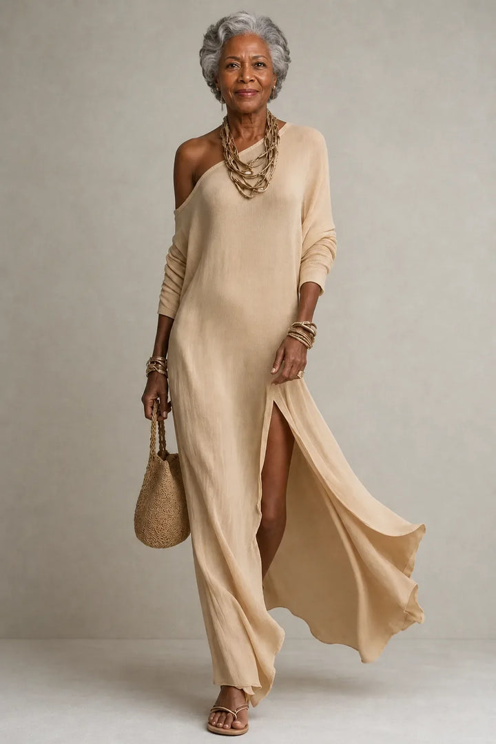 Serina | Fluid One-Shoulder Dress