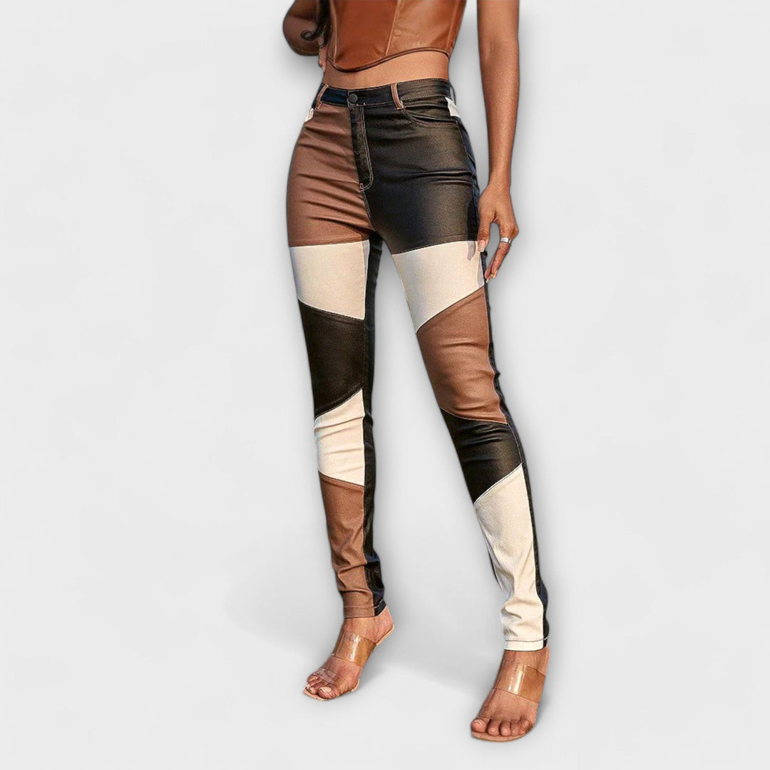 Calliope - Colorblock Skinny Pants