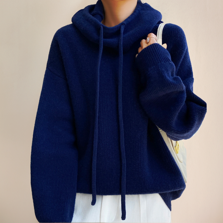 Cloe - Roll Neck Jumper in Fine Merino Wool