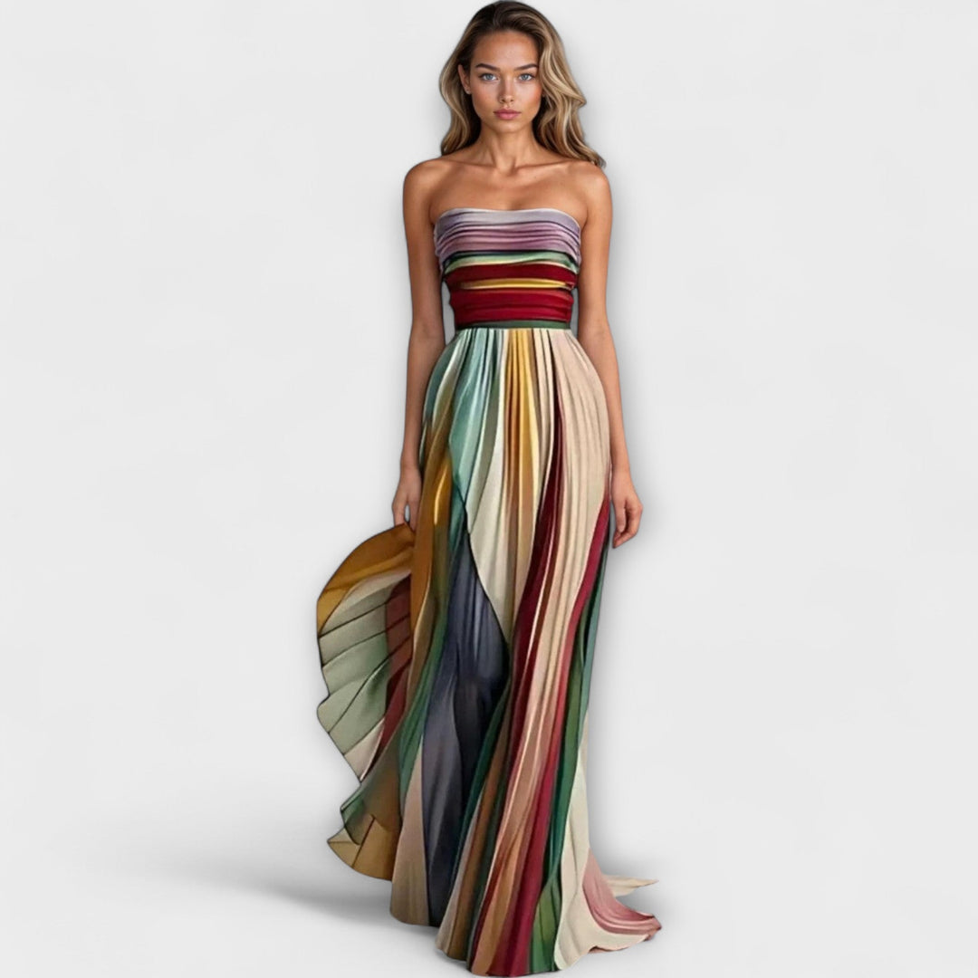 Flora – Colourful Sleeveless Dress
