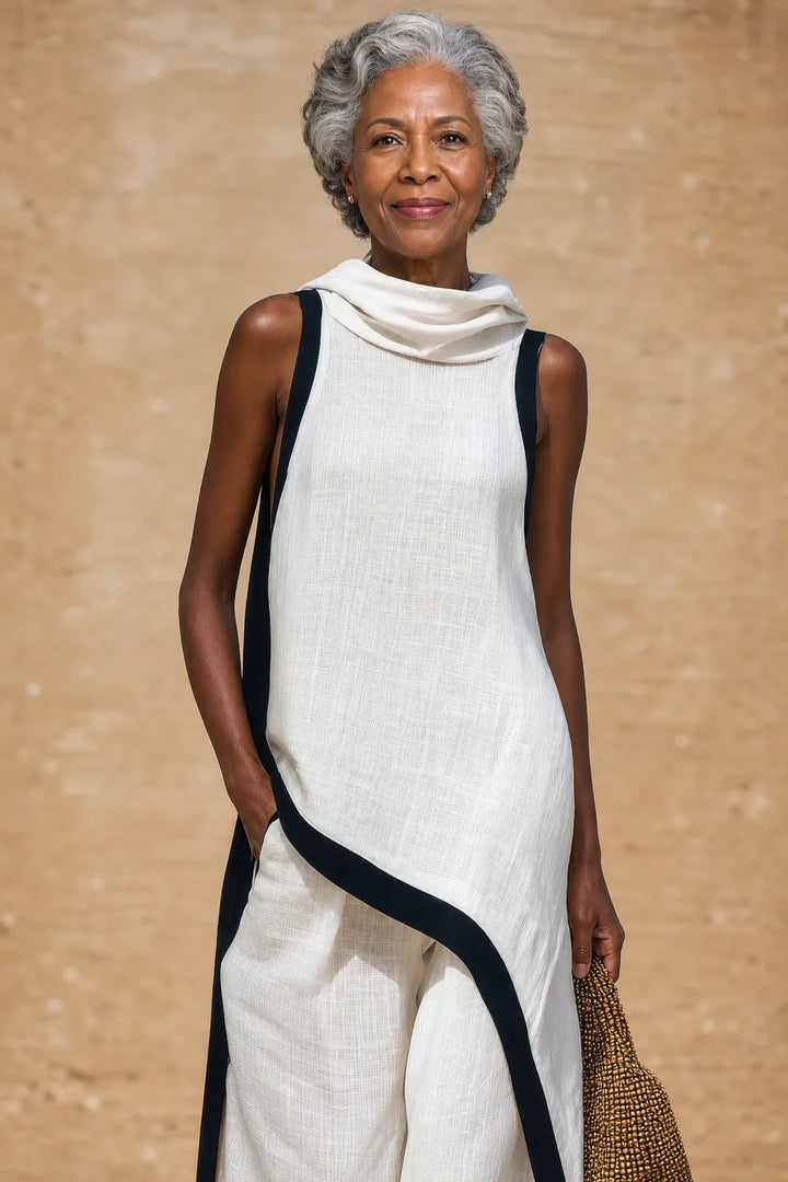 Leonora | Breathable Linen look Set