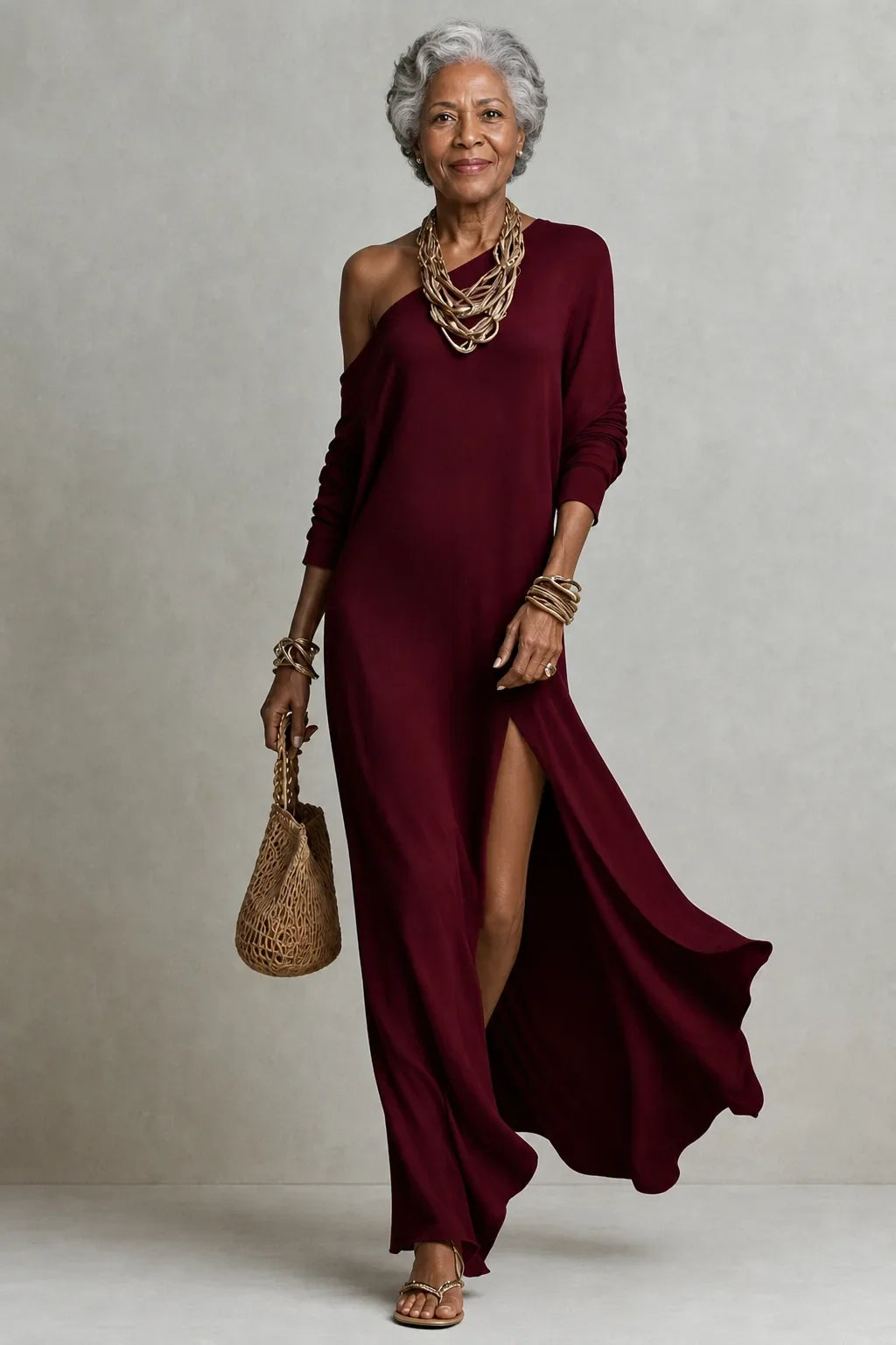 Serina | Fluid One-Shoulder Dress